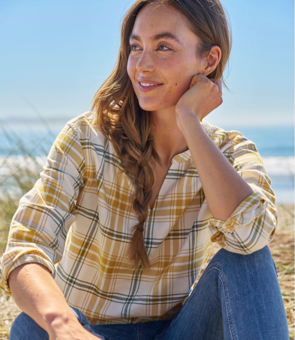 Women's Whisperweight Flannel Popover Shirt | L.L.Bean US