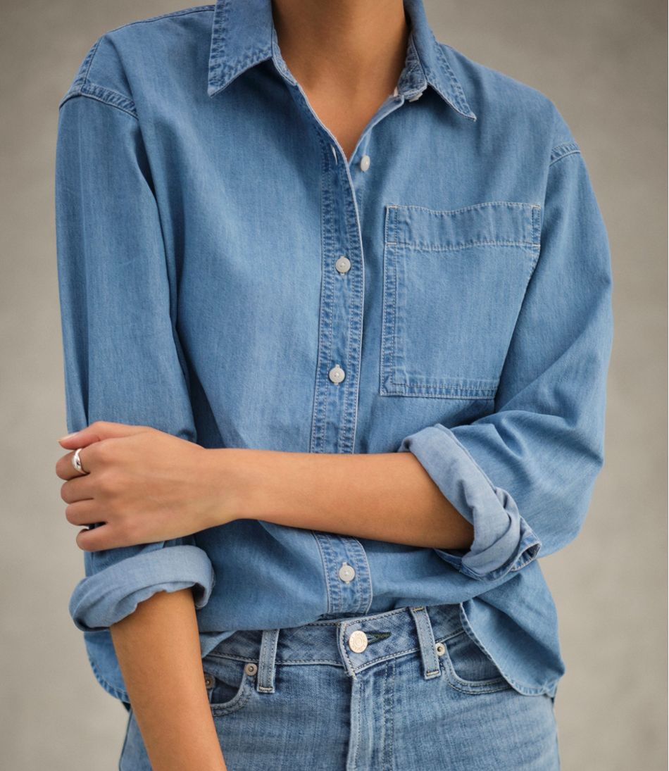 Women's Denim Boyfriend Shirt | L.L.Bean on sale