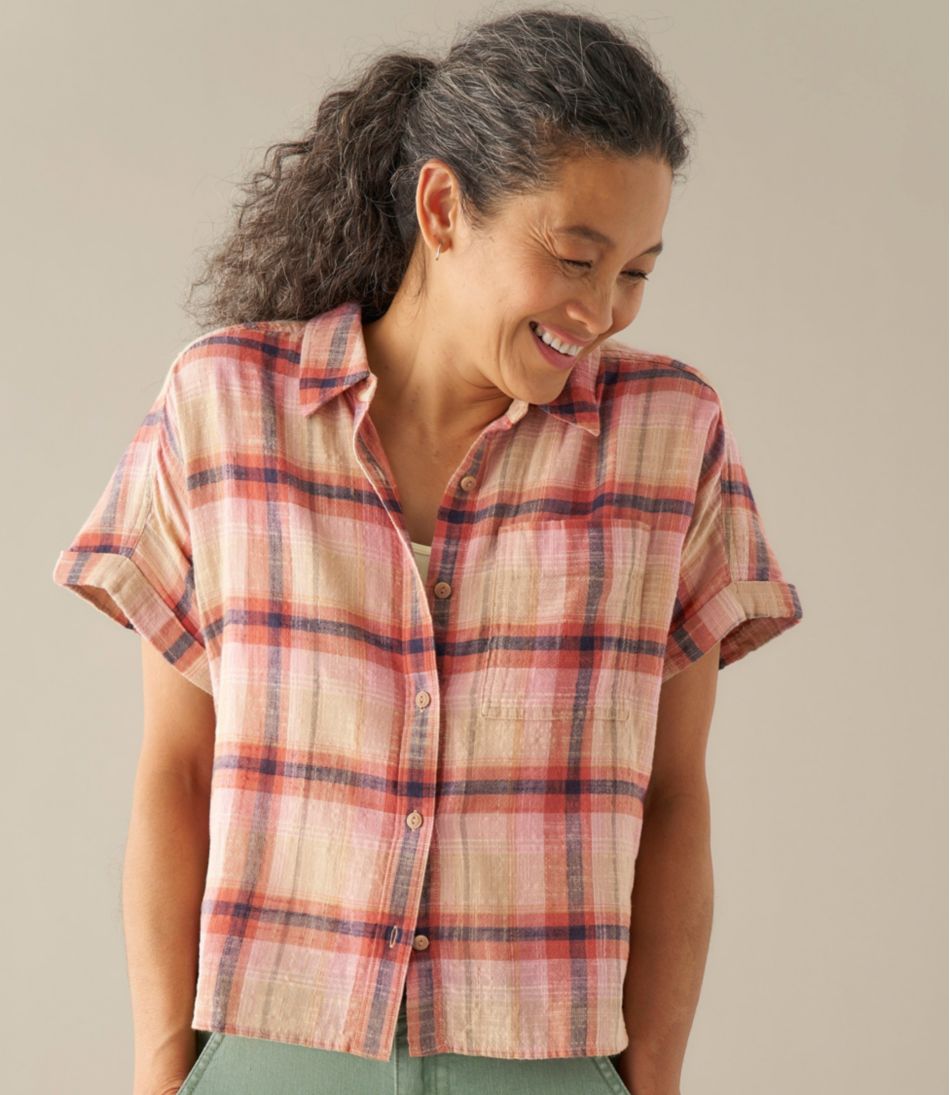 Women's Day Breeze Shirt, Short-Sleeve Button-Front | L.L.Bean outlet