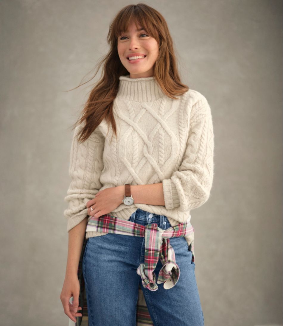 Women's 1912 Heritage Wool Blend Mockneck Sweater | L.L.Bean discount