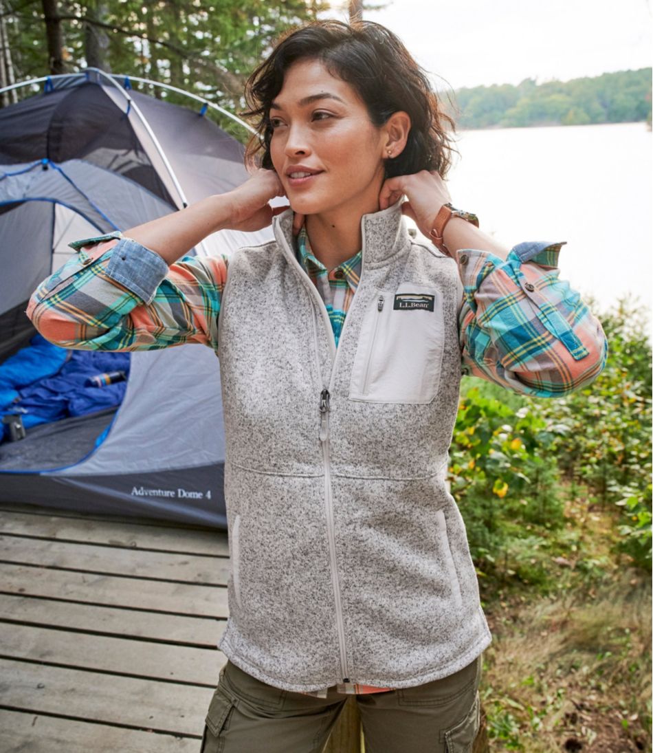 Women's Sweater Fleece Long Vest | L.L.Bean for sale