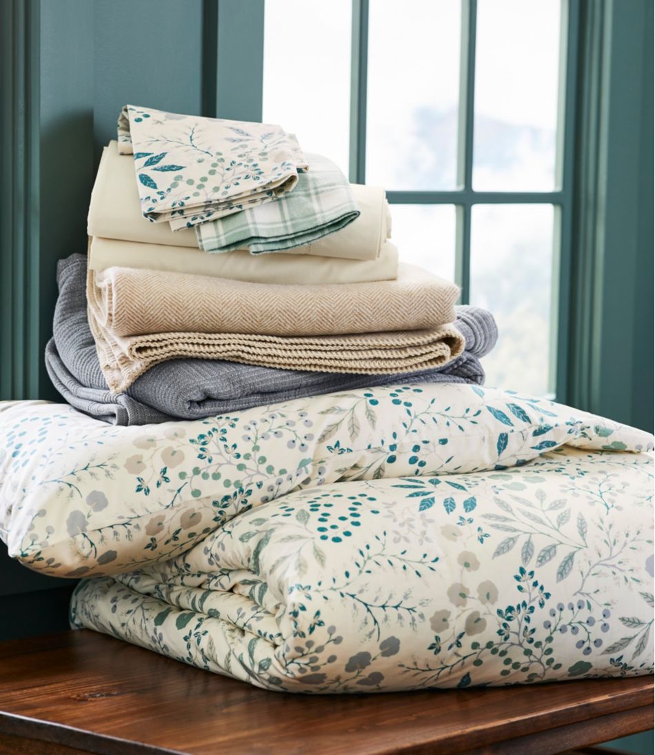 280-Thread-Count Pima Cotton Percale Comforter Cover Collection, Print | L.L.Bean online