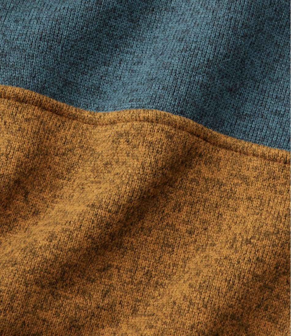 Men's Sweater Fleece Pullover, Colorblock | L.L.Bean online