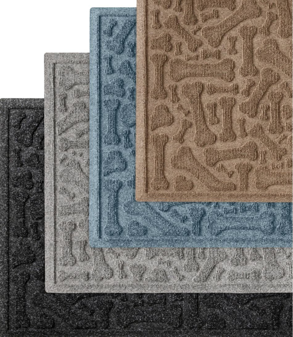 Recycled Waterhog Wide Doormat, Scattered Bones | L.L.Bean online