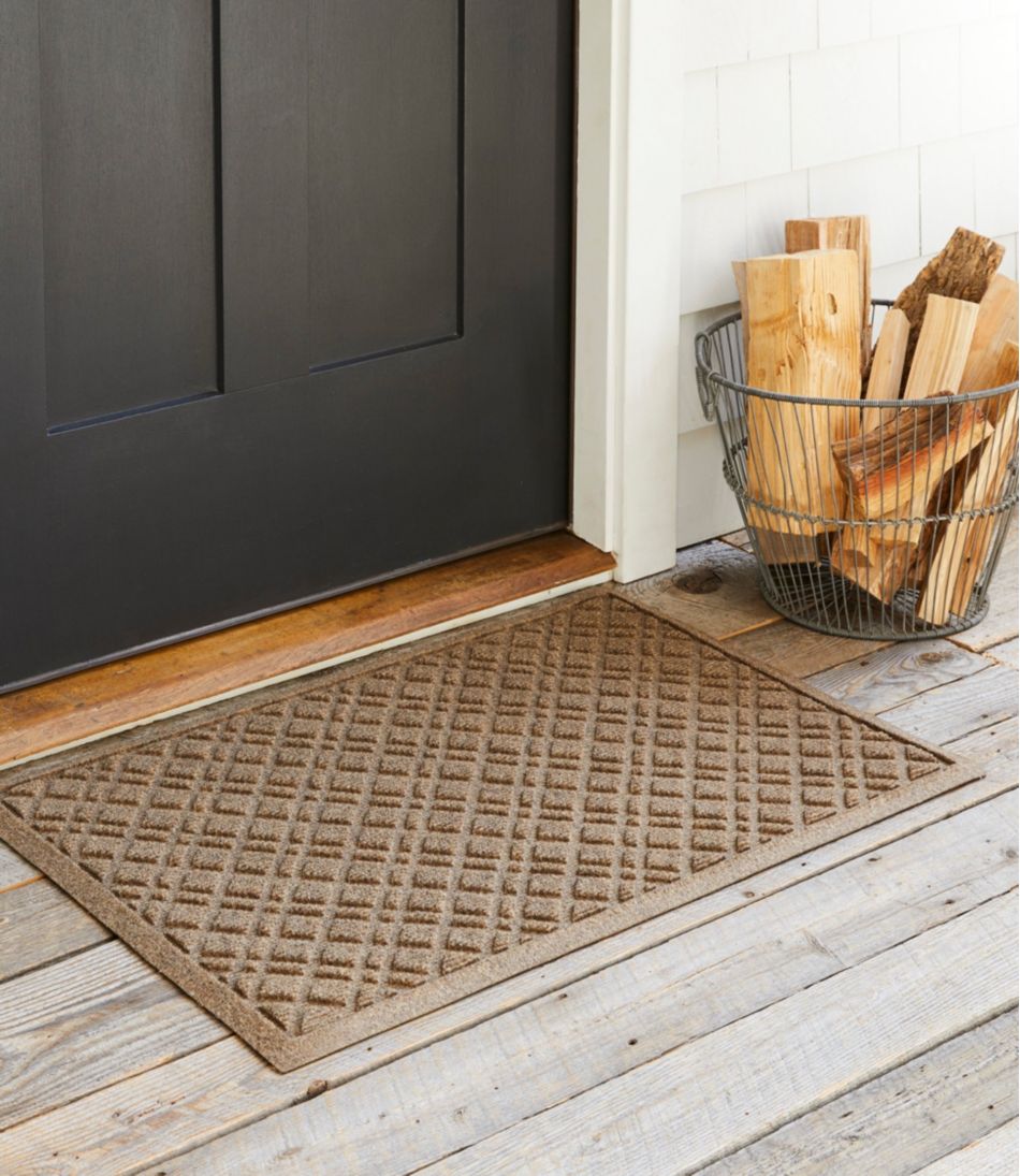 Heavyweight Recycled Waterhog Doormat, Plaid | L.L.Bean US