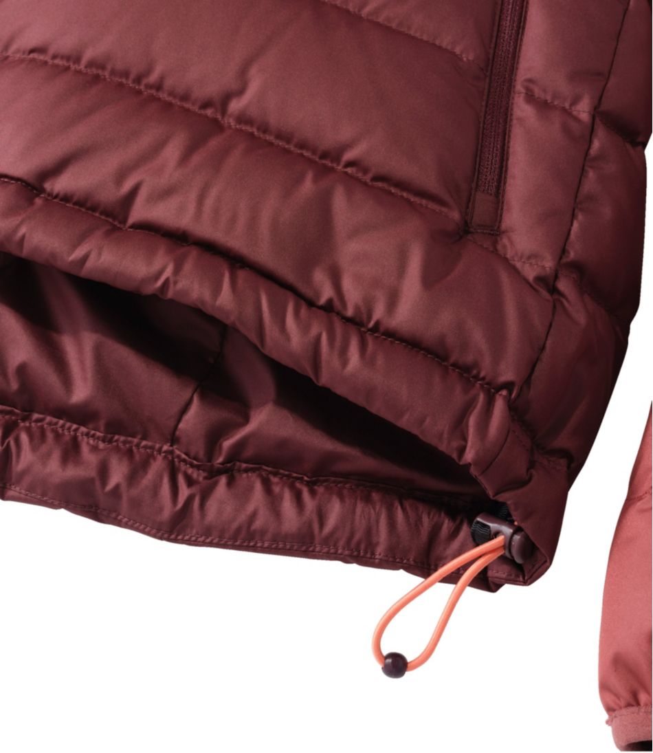 Women's Bean's Down Hooded Jacket, Colorblock | L.L.Bean US