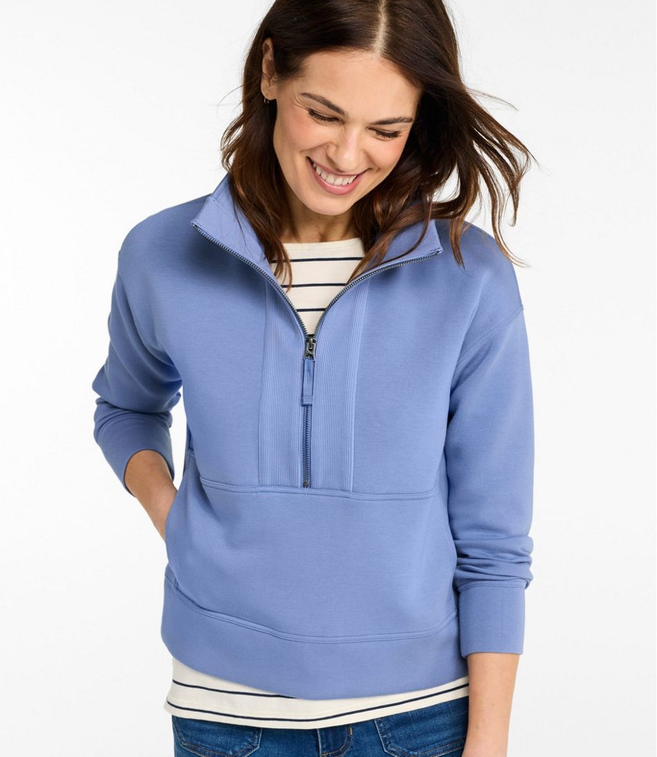 Women's CloudSoft Top, Half-Zip Pullover | L.L.Bean for sale