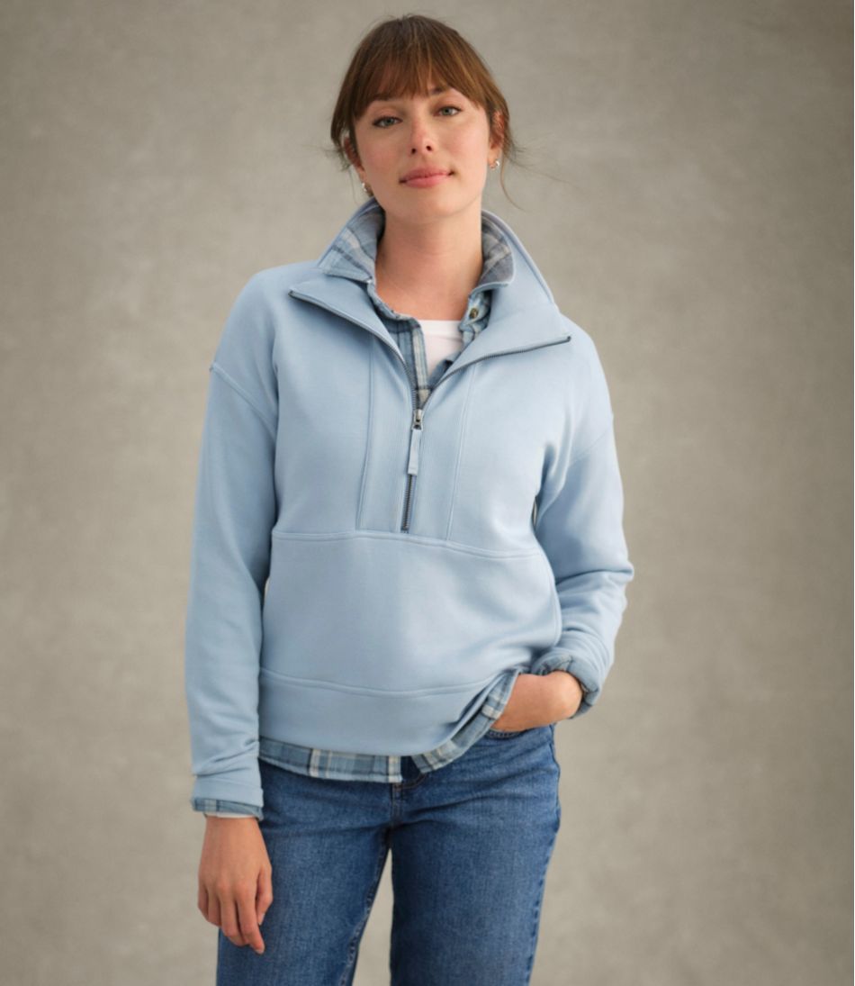 Women's CloudSoft Top, Half-Zip Pullover | L.L.Bean for sale