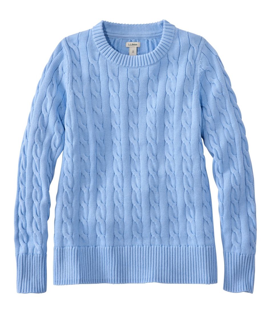Women's The Original Double L® Sweater, Cable Crewneck | L.L.Bean online