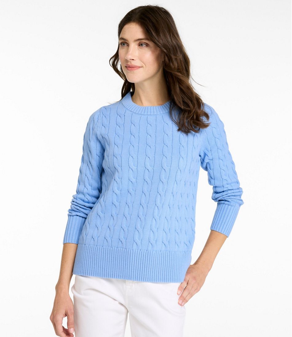 Women's The Original Double L® Sweater, Cable Crewneck | L.L.Bean online