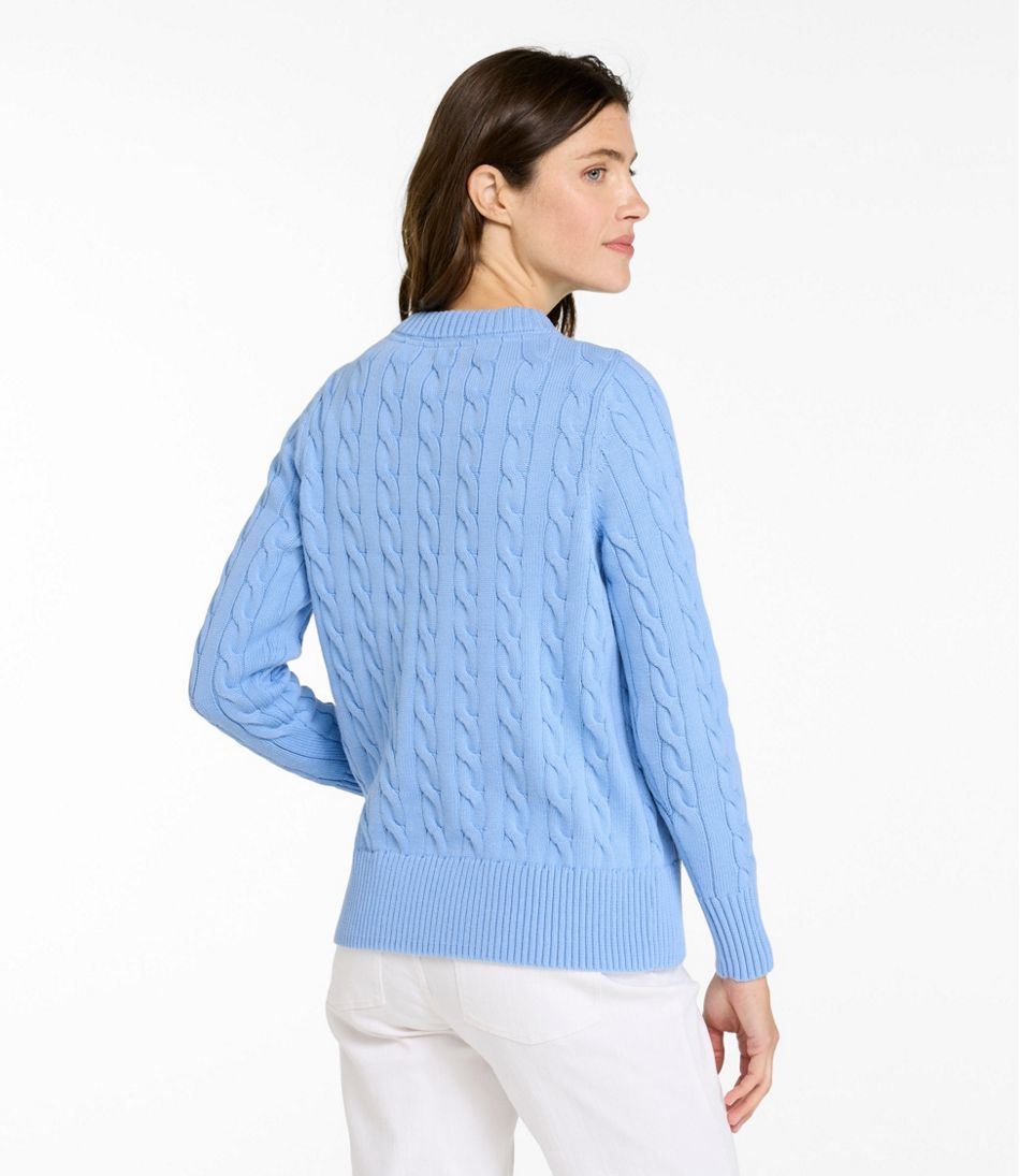 Women's The Original Double L® Sweater, Cable Crewneck | L.L.Bean online