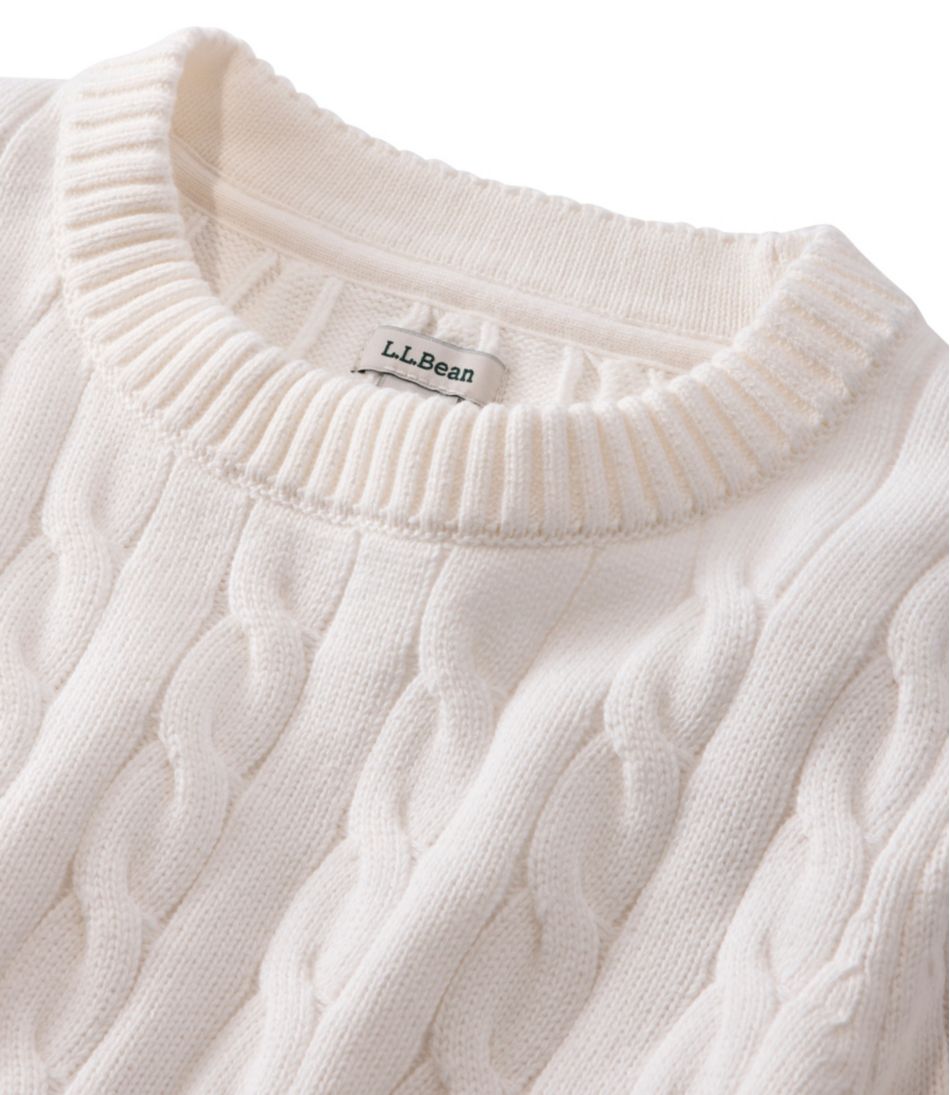Women's The Original Double L® Sweater, Cable Crewneck | L.L.Bean online