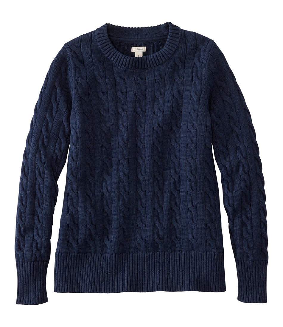 Women's The Original Double L® Sweater, Cable Crewneck | L.L.Bean online