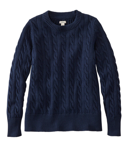 Women's The Original Double L® Sweater, Cable Crewneck | L.L.Bean online
