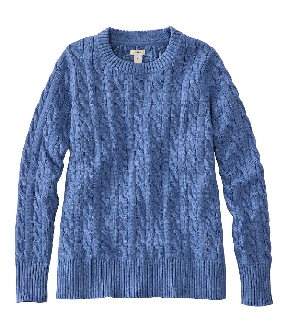 Women's The Original Double L® Sweater, Cable Crewneck | L.L.Bean online