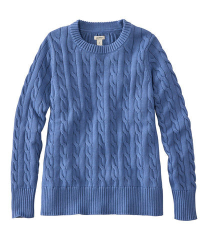 Women's The Original Double L® Sweater, Cable Crewneck | L.L.Bean online