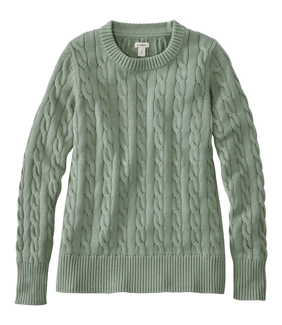Women's The Original Double L® Sweater, Cable Crewneck | L.L.Bean online