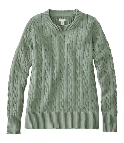 Women's The Original Double L® Sweater, Cable Crewneck | L.L.Bean online