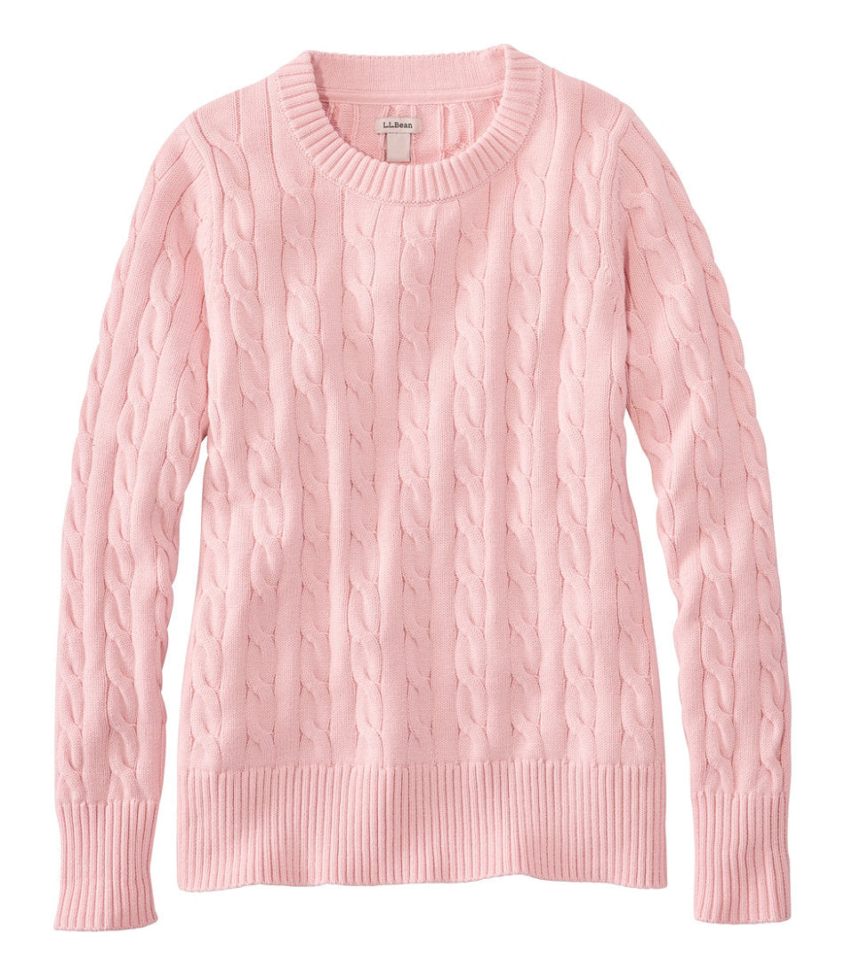 Women's The Original Double L® Sweater, Cable Crewneck | L.L.Bean online