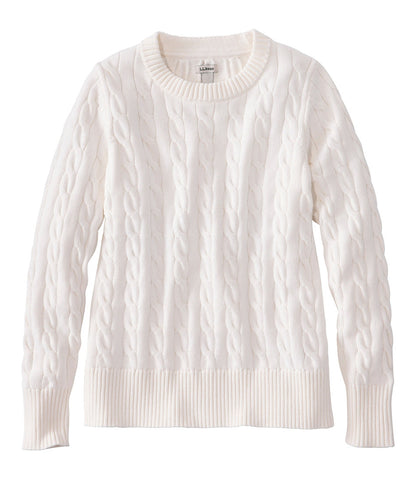 Women's The Original Double L® Sweater, Cable Crewneck | L.L.Bean online