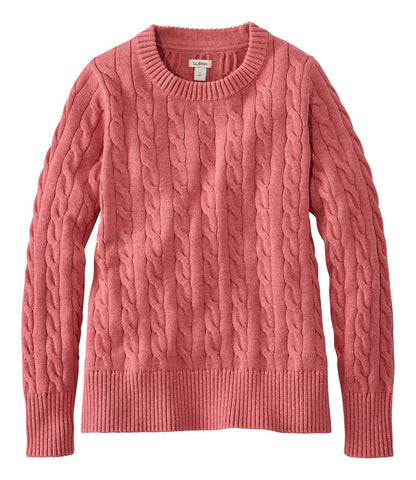 Women's The Original Double L® Sweater, Cable Crewneck | L.L.Bean online