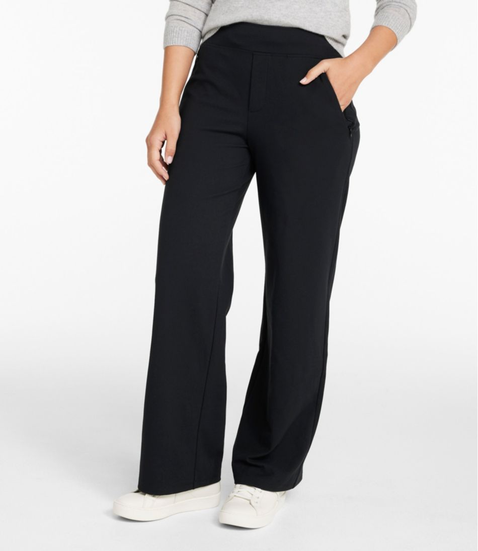Women's Go-Anywhere Pants, High-Rise Wide-Leg | L.L.Bean US