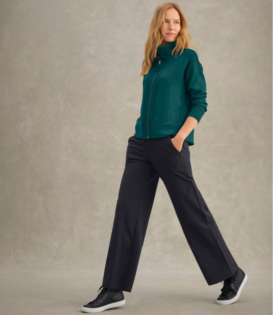 Women's Go-Anywhere Pants, High-Rise Wide-Leg | L.L.Bean US