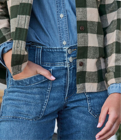 Women's 1912 Field Denim Pants, Mid-Rise Ankle Utility | L.L.Bean outlet