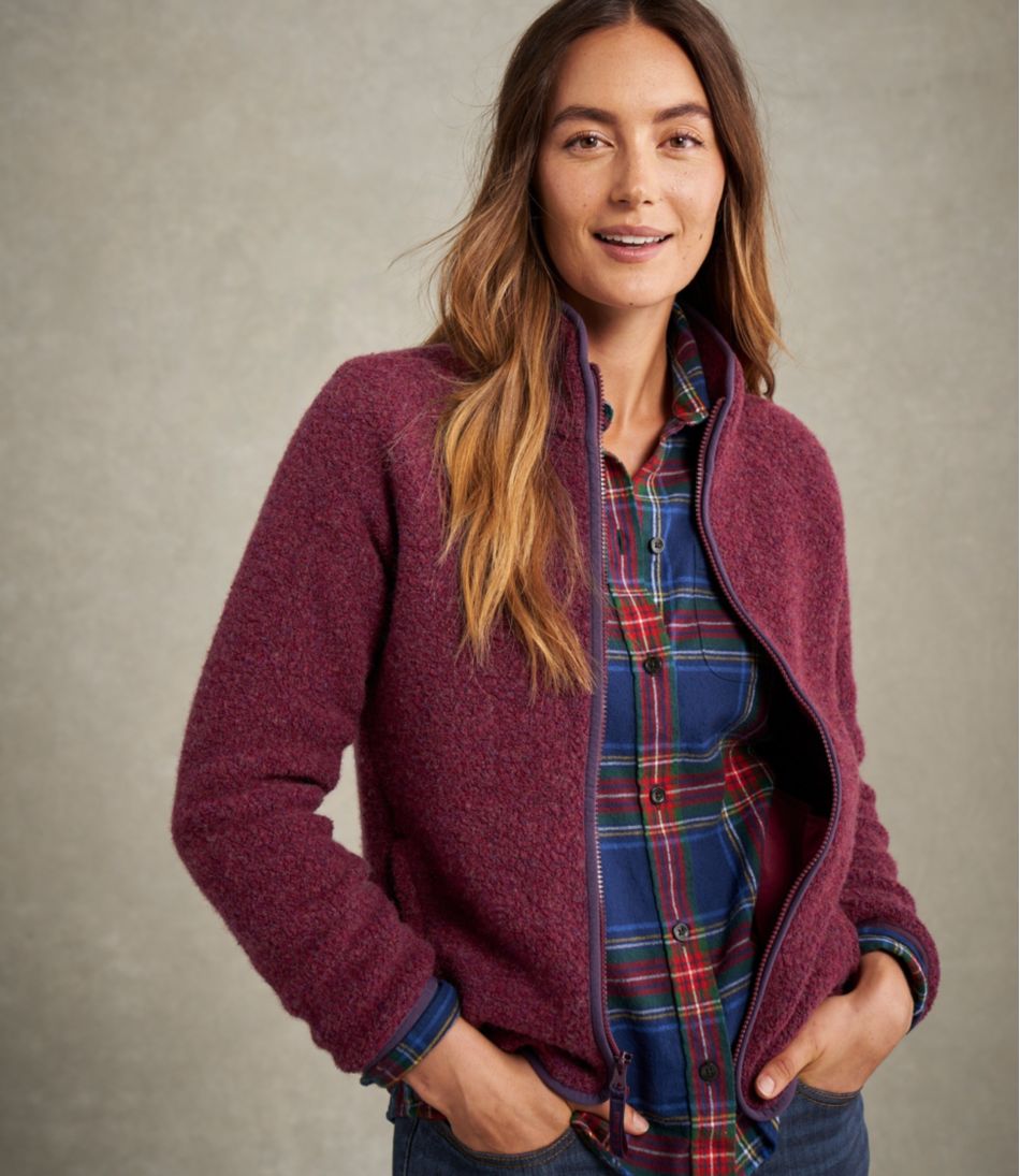 Women's All Season Wool Fleece Full-Zip Jacket | L.L.Bean online