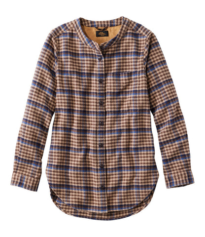 Women's Signature 1933 Collarless Chamois Tunic, Plaid | L.L.Bean outlet