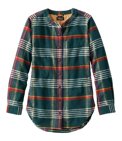 Women's Signature 1933 Collarless Chamois Tunic, Plaid | L.L.Bean outlet
