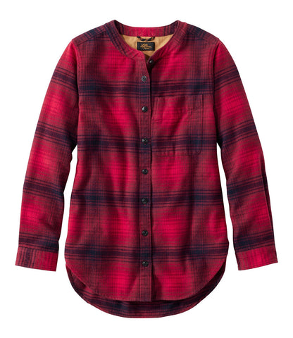 Women's Signature 1933 Collarless Chamois Tunic, Plaid | L.L.Bean outlet