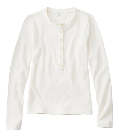 Women's Signature Premium Thermal Tops, Long-Sleeve Henley Shirt | L.L.Bean sale