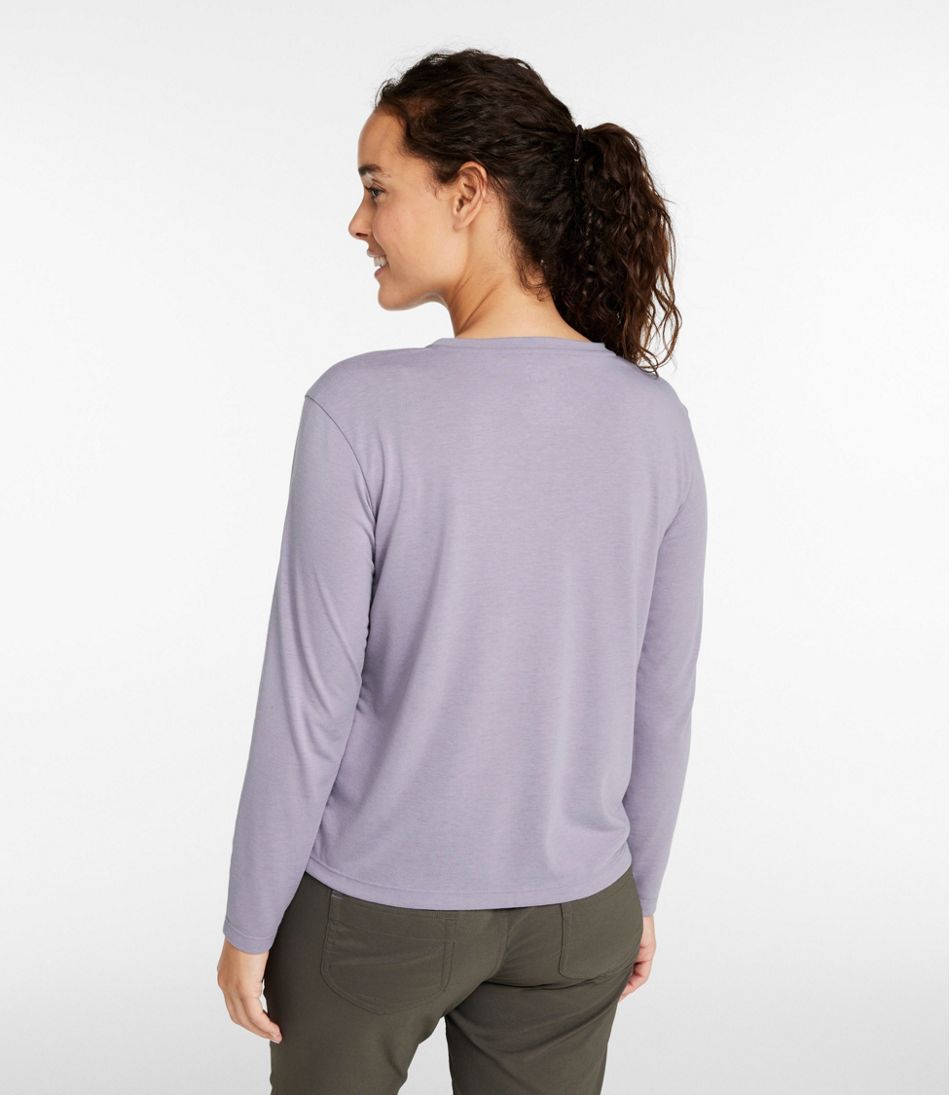 Women's Vista Camp V-Neck Pocket Tee, Long-Sleeve | L.L.Bean US