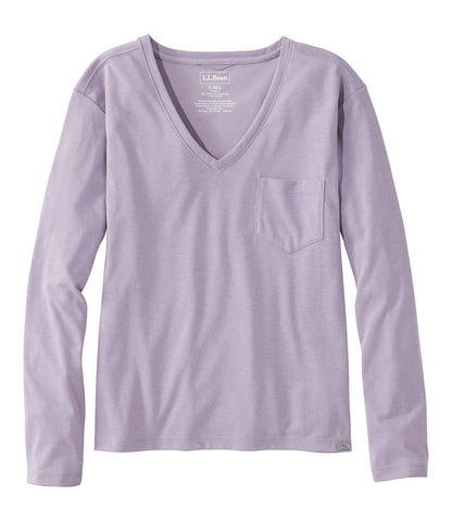 Women's Vista Camp V-Neck Pocket Tee, Long-Sleeve | L.L.Bean US