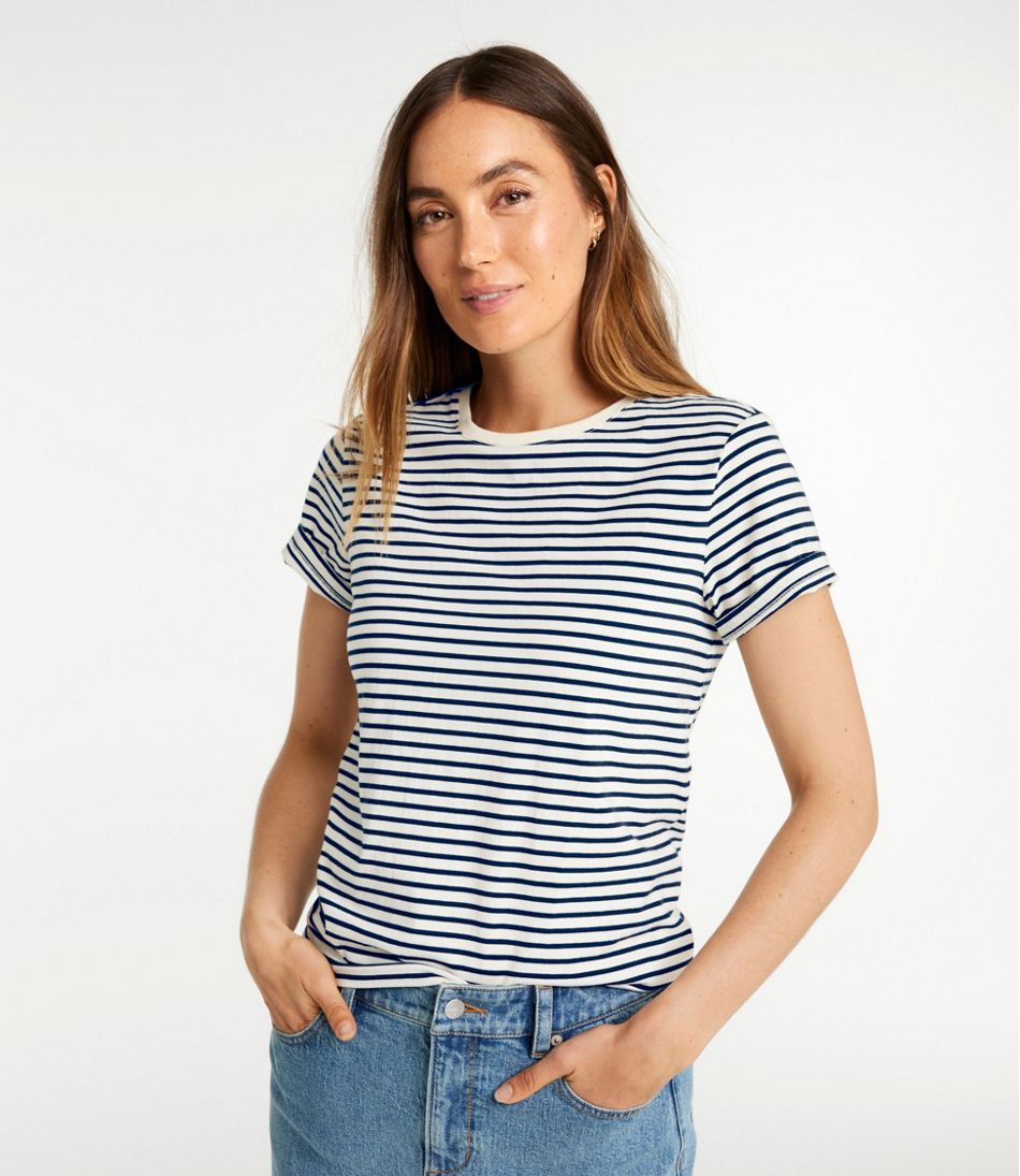 Women's Signature Premium Essential Tee, Short-Sleeve Novelty | L.L.Bean online