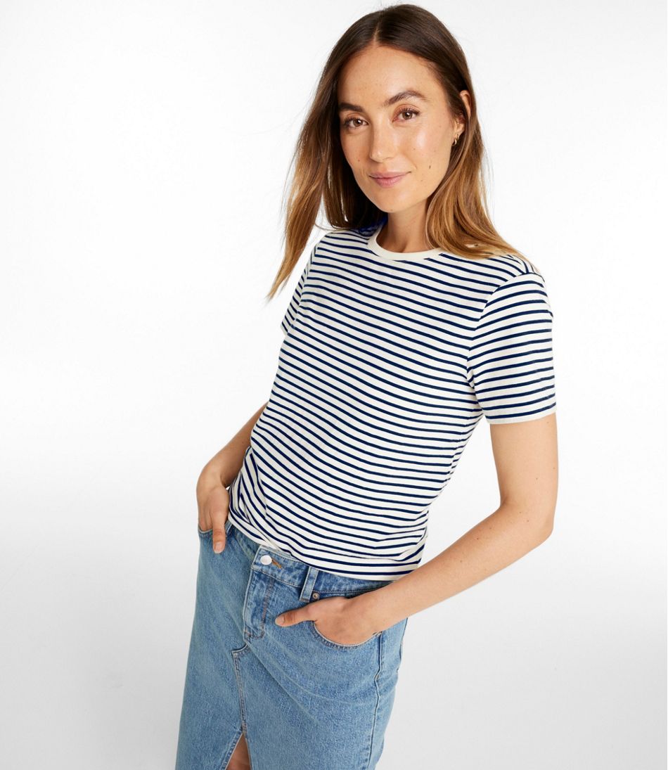 Women's Signature Premium Essential Tee, Short-Sleeve Novelty | L.L.Bean online