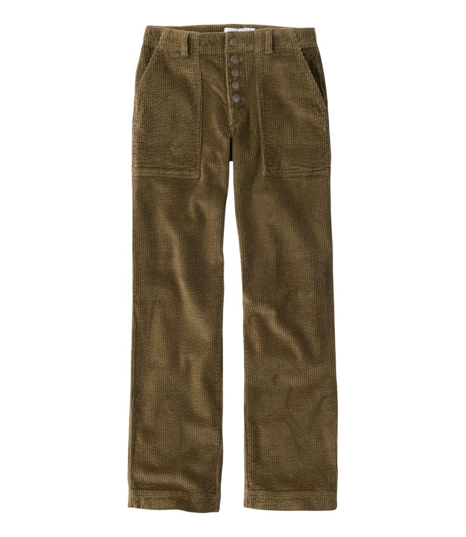 Women's Signature Utility Corduroy Pants, Mid-Rise Straight-Leg | L.L.Bean US