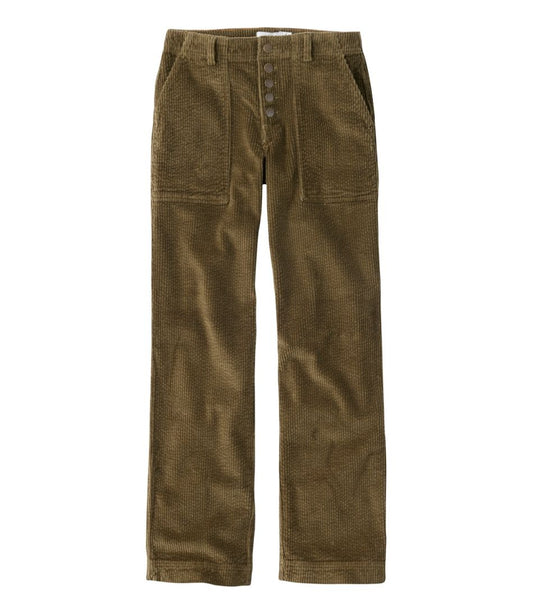 Women's Signature Utility Corduroy Pants, Mid-Rise Straight-Leg | L.L.Bean US