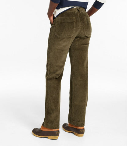 Women's Signature Utility Corduroy Pants, Mid-Rise Straight-Leg | L.L.Bean US