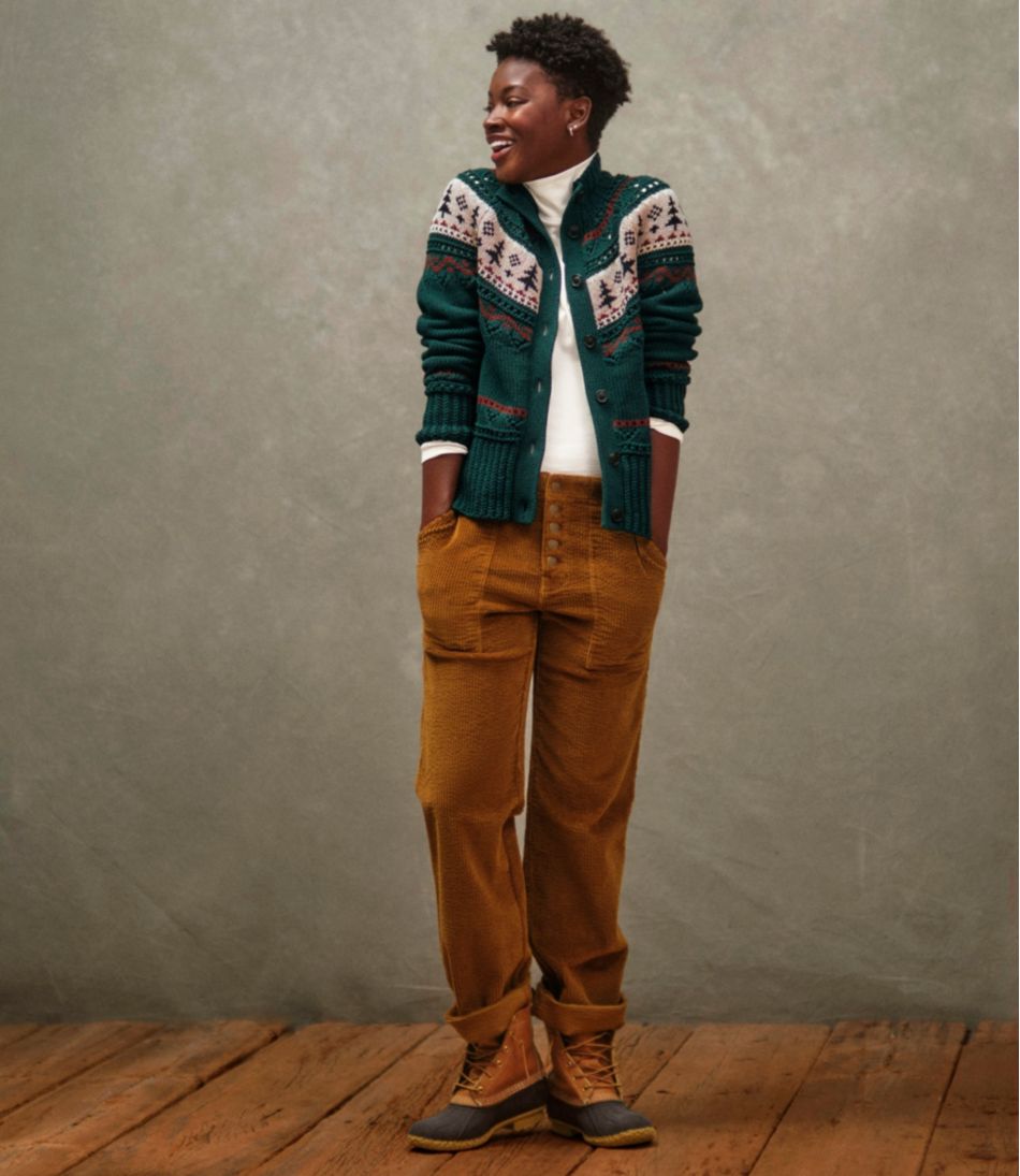Women's Signature Utility Corduroy Pants, Mid-Rise Straight-Leg | L.L.Bean US