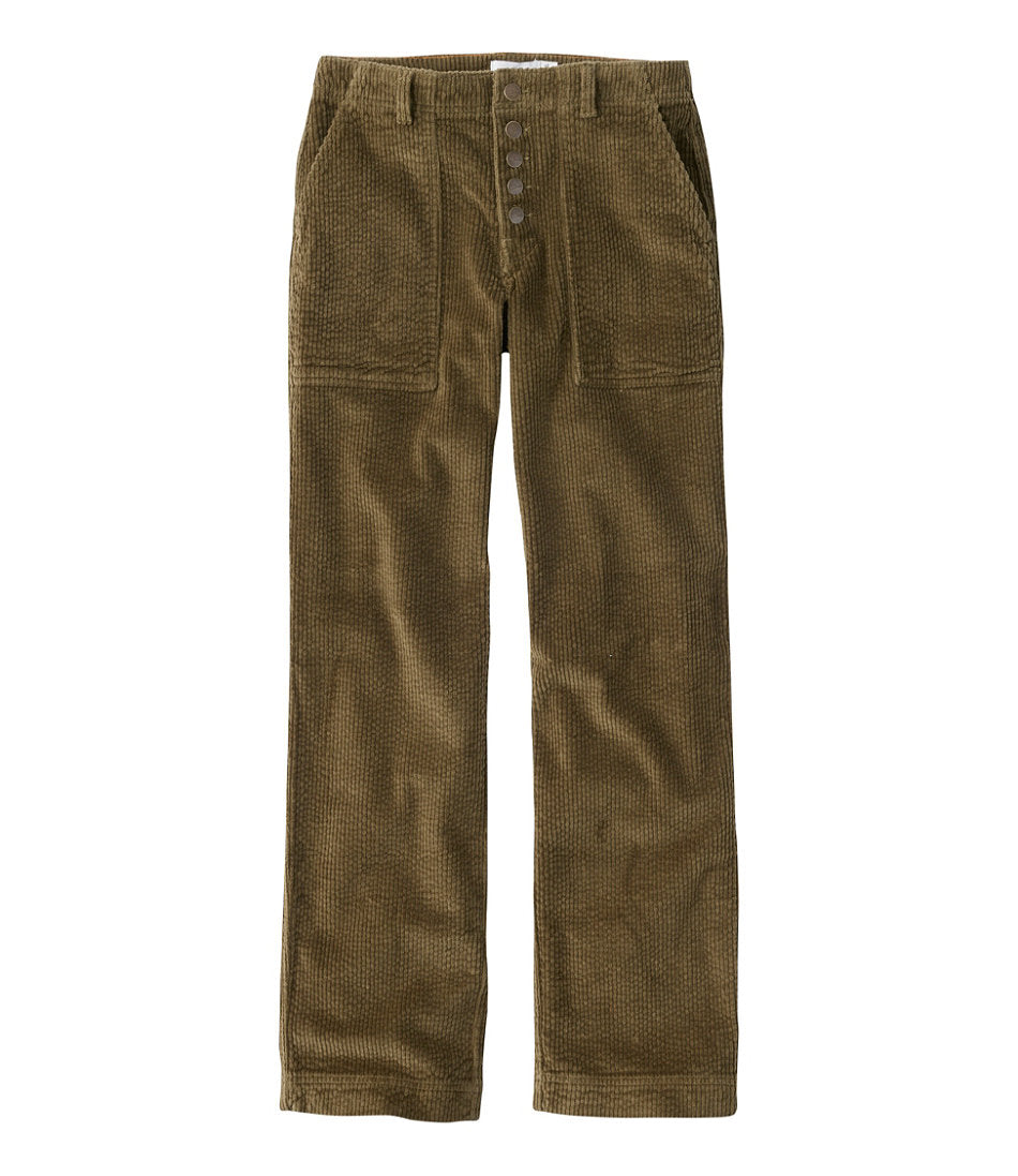 Women's Signature Utility Corduroy Pants, Mid-Rise Straight-Leg | L.L.Bean US