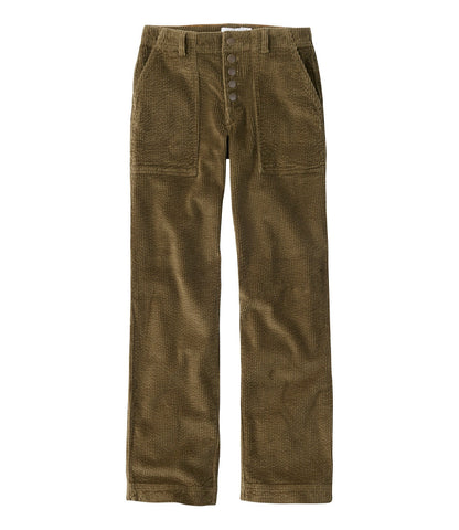 Women's Signature Utility Corduroy Pants, Mid-Rise Straight-Leg | L.L.Bean US