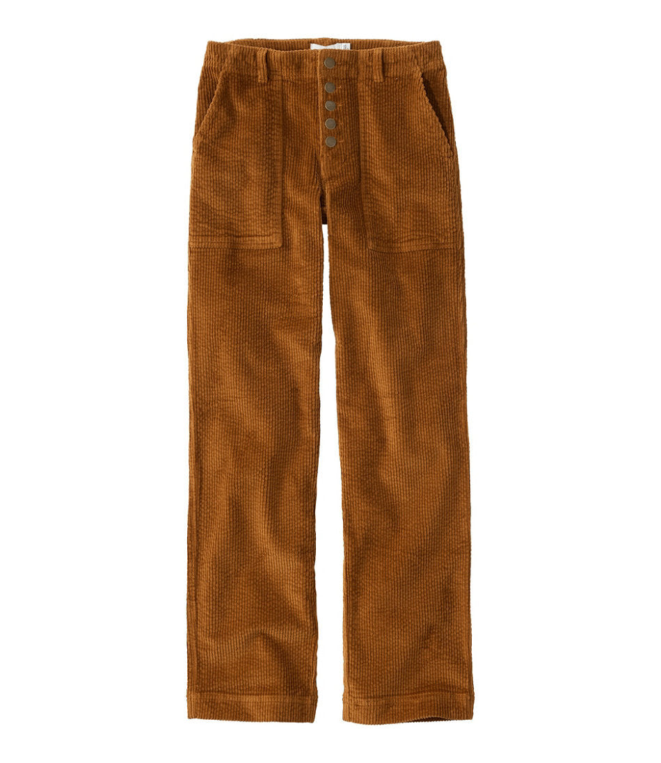 Women's Signature Utility Corduroy Pants, Mid-Rise Straight-Leg | L.L.Bean US