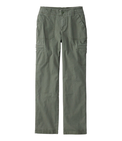 Women's 207 Vintage Cotton Canvas Pants, Mid-Rise Straight-Leg Cargo Lined | L.L.Bean outlet