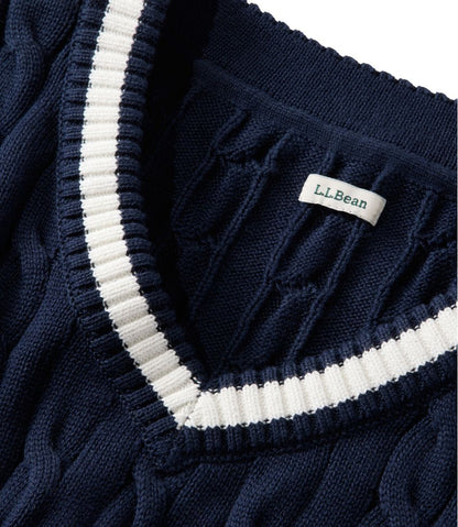 Women's The Original Double L® Sweater, Cable V-Neck | L.L.Bean sale