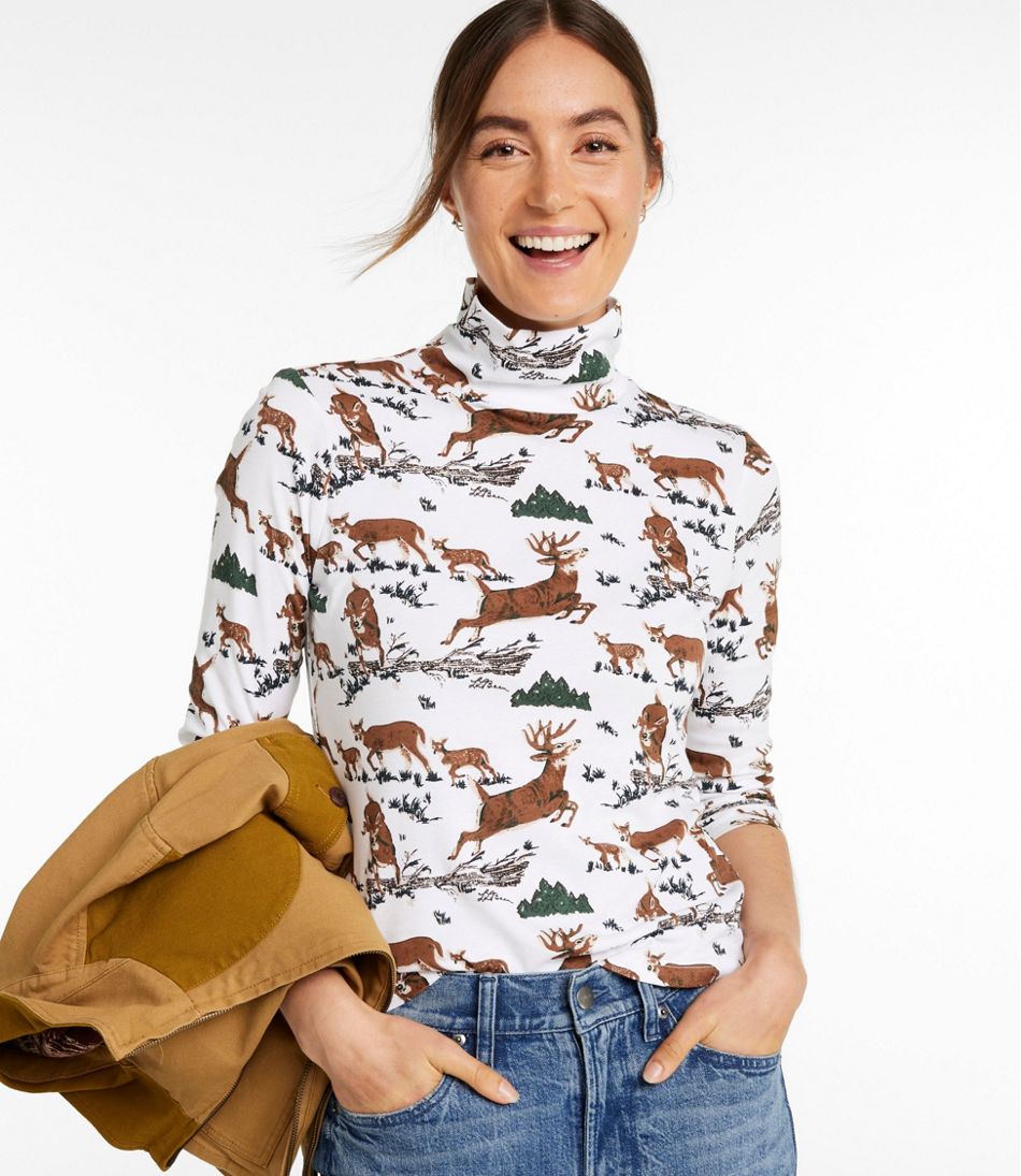 Women's Signature Lightweight Cotton Turtleneck, Novelty | L.L.Bean discount