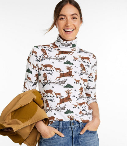 Women's Signature Lightweight Cotton Turtleneck, Novelty | L.L.Bean discount