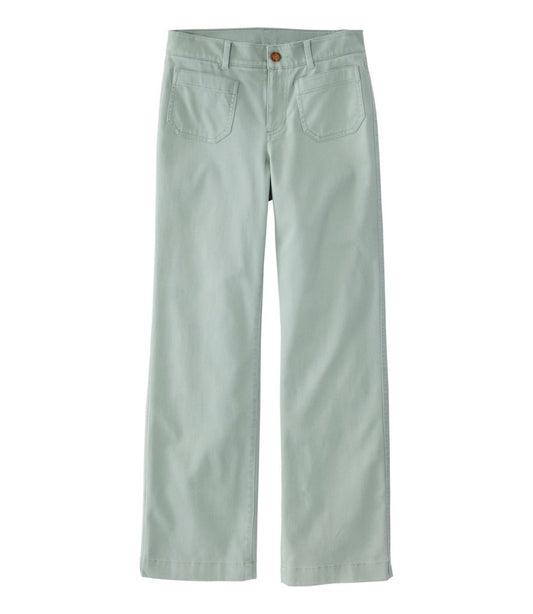 Women's Comfort Stretch Patch Pocket Pants, Mid-Rise Wide Straight-Leg Chino | L.L.Bean online