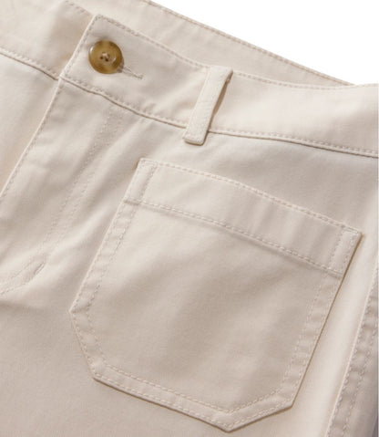 Women's Comfort Stretch Patch Pocket Pants, Mid-Rise Wide Straight-Leg Chino | L.L.Bean online